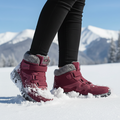 Solvema Orthopädische Winterschuhe - Rot
