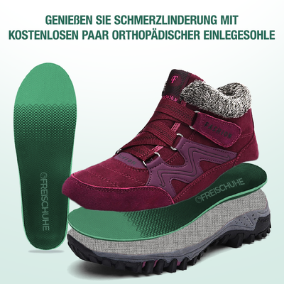 Solvema Orthopädische Winterschuhe - Rot